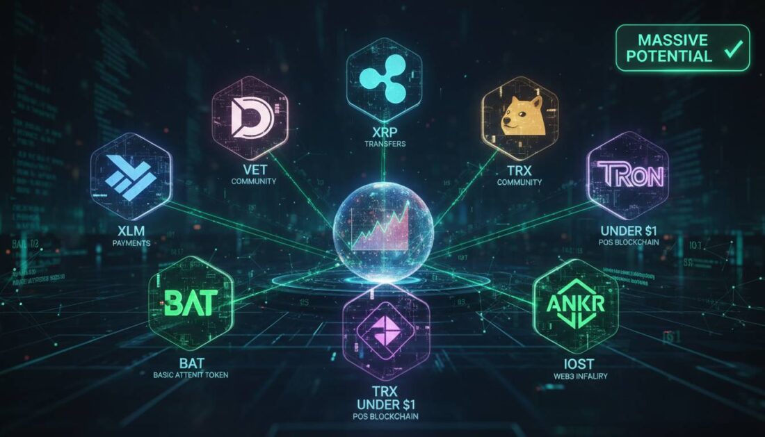 Top 10 Crypto Coins Under 1